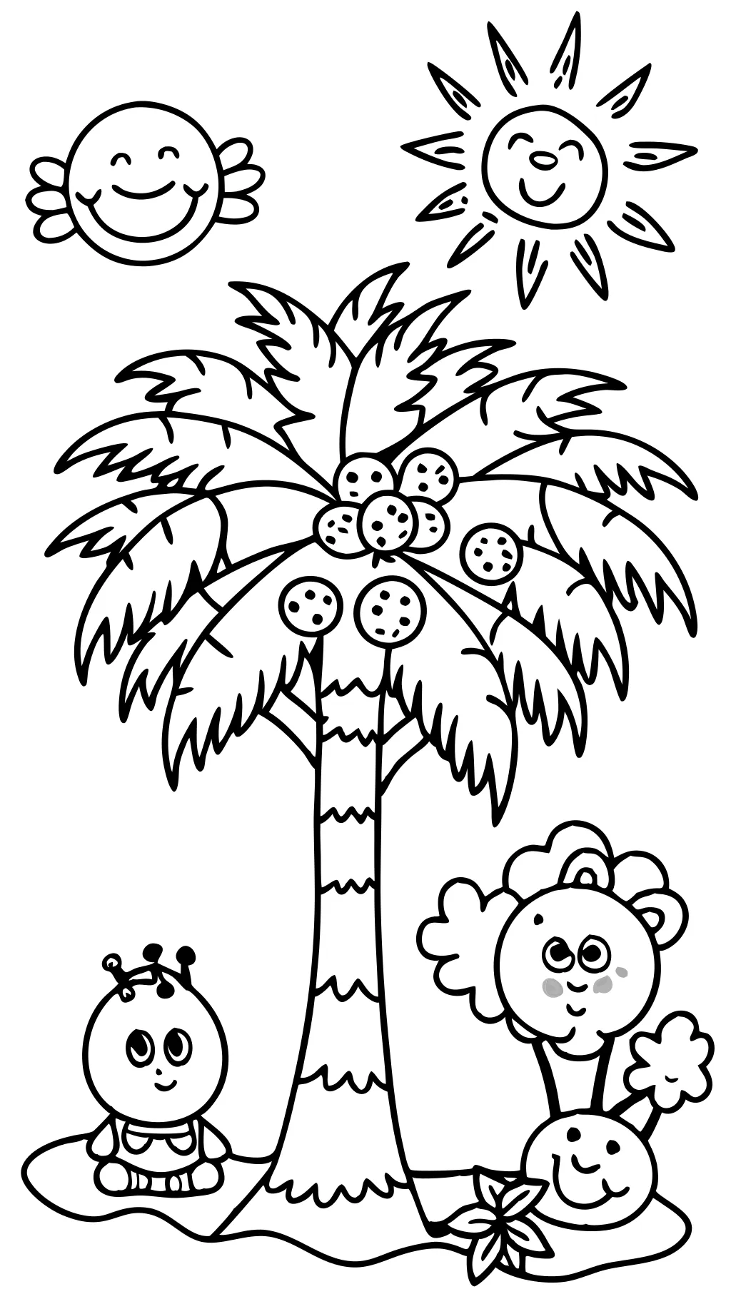 chicka chicka boom boom coloring page